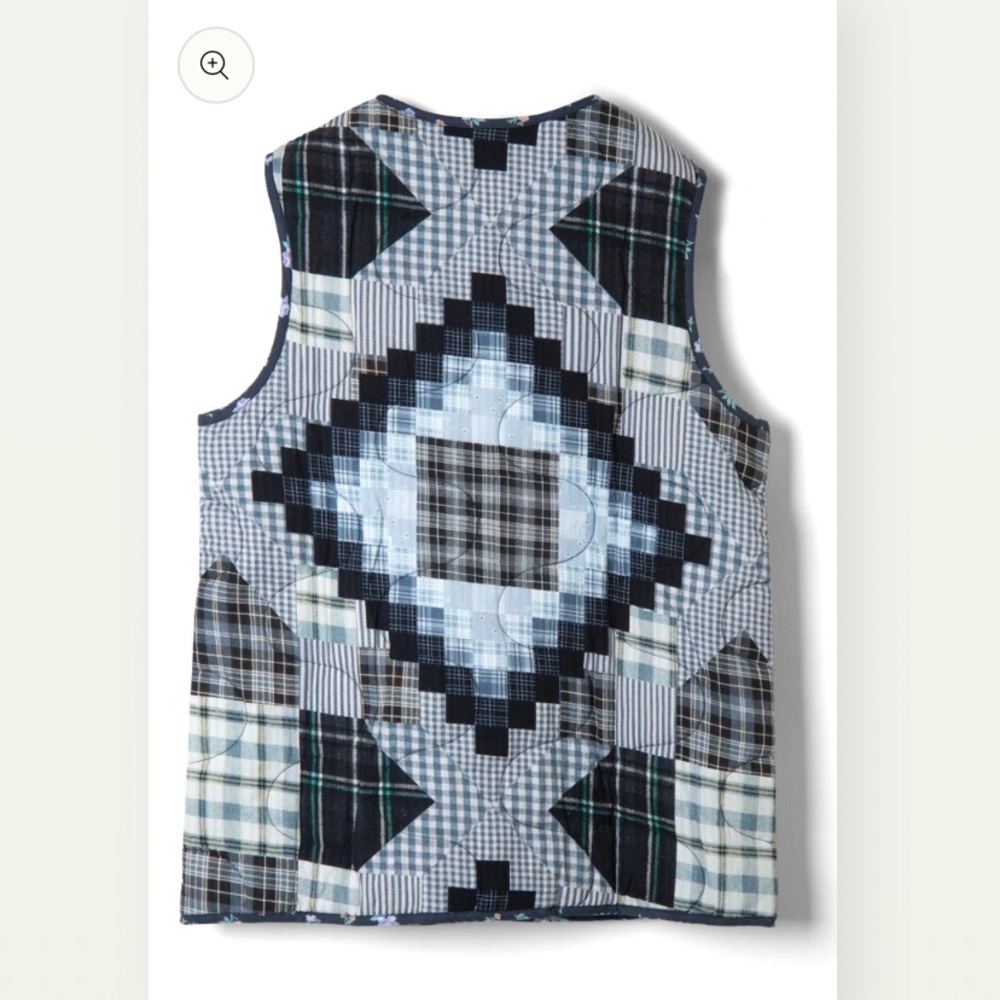 Damson Madder Maxxy Patchwork Gilette Vest - Picture 2 of 4
